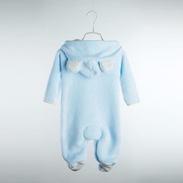 Newborn Baby  Romper Winter Costume Baby Boys Clothes Coral Fleece Warm Baby Clothing