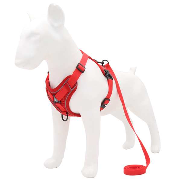 Adjustable Dog Harness No PullReflective Cat Harness Leash Set Breathable Puppy  Pet Products