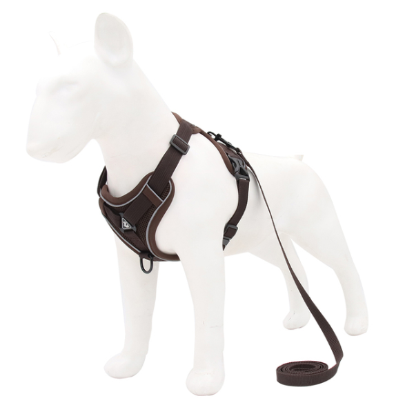 Adjustable Dog Harness No PullReflective Cat Harness Leash Set Breathable Puppy  Pet Products