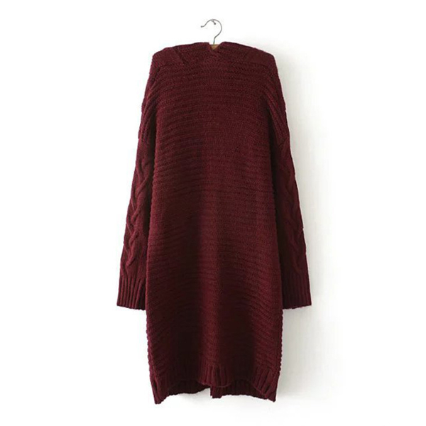Cardigan Sweaters Women Autumn Winter Pockets Cardigan Long Sleeve Twist Sweaters & Cardigans