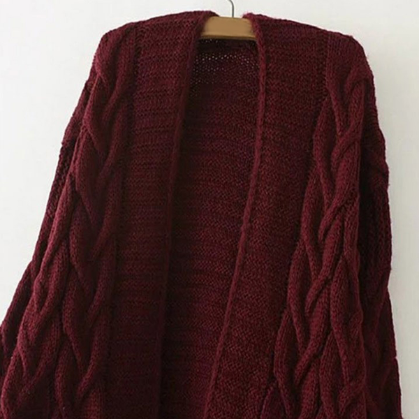 Cardigan Sweaters Women Autumn Winter Pockets Cardigan Long Sleeve Twist Sweaters & Cardigans