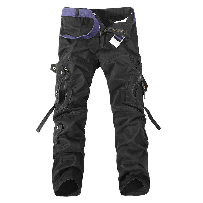 2021 New Army Military Camouflage Overalls Bags Pants Overalls Big Yards Men Camo Trousers