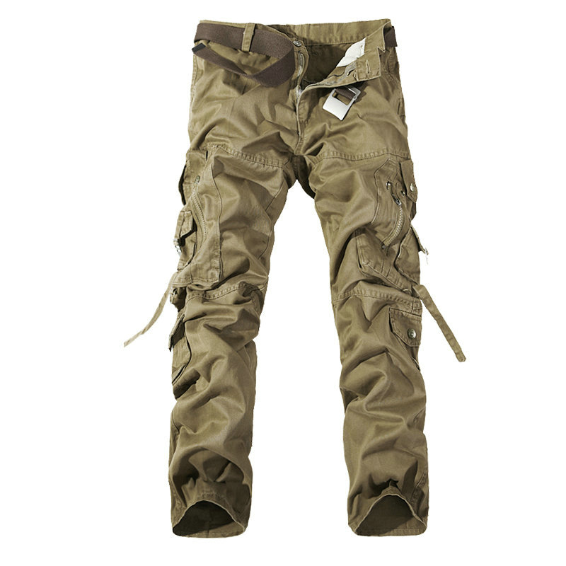 2021 New Army Military Camouflage Overalls Bags Pants Overalls Big Yards Men Camo Trousers