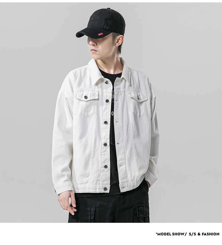2021 Spring Autumn Denim Jacket Men's Hip Hop Jeans Coat Solid Men Jeans Jacket  Suits & Blazers