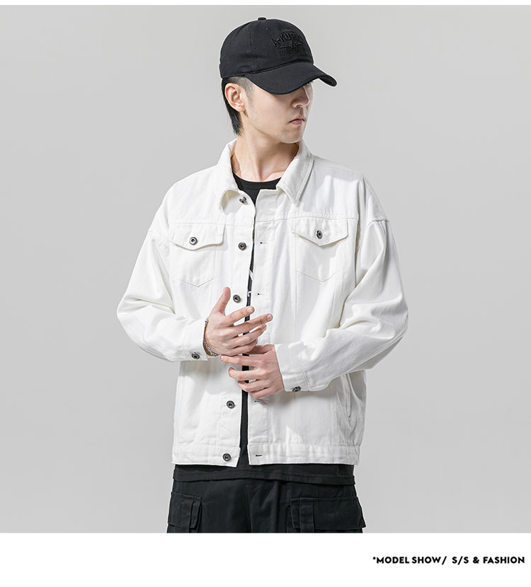 2021 Spring Autumn Denim Jacket Men's Hip Hop Jeans Coat Solid Men Jeans Jacket  Suits & Blazers