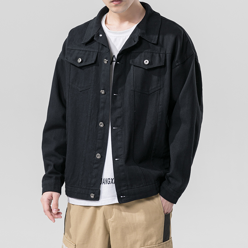 2021 Spring Autumn Denim Jacket Men's Hip Hop Jeans Coat Solid Men Jeans Jacket  Suits & Blazers