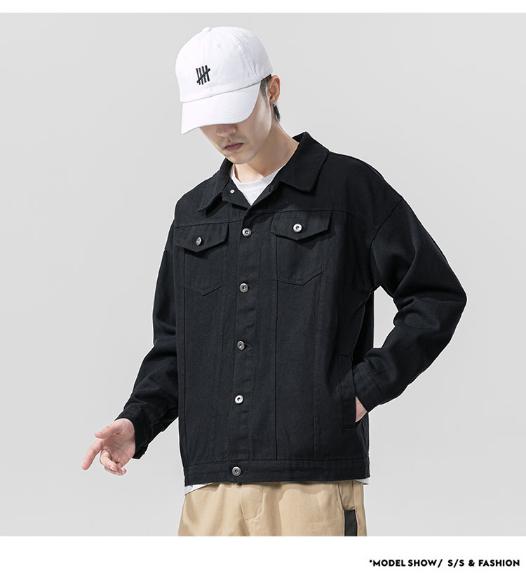 2021 Spring Autumn Denim Jacket Men's Hip Hop Jeans Coat Solid Men Jeans Jacket  Suits & Blazers