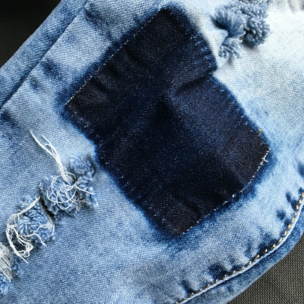 Summer Style Low Waist Sky Blue Patchwork Skinny Tights Women Pencil Jeans High Stretch Sexy Trousers & Leggings