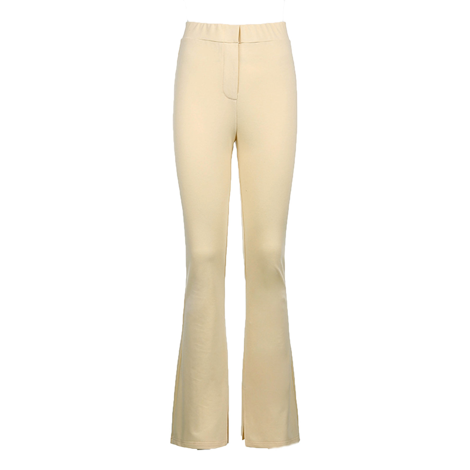 Women Fashion Split Flare Pants Solid Color Slim Fit Legging Sweatpants Trousers & Leggings