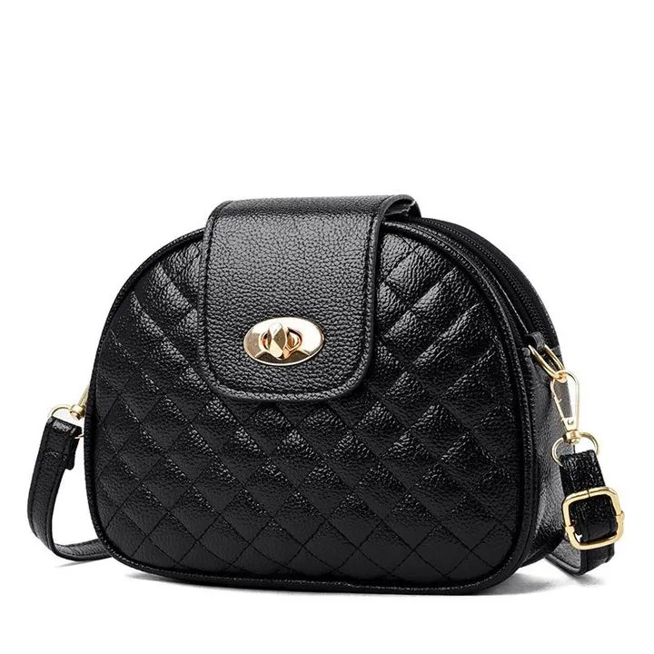 Crossbody Bags Fine Workmanship Daily With Three Layers Of Buckle Multi-Zipper Opening And Closing Simple Travel Party Small Round Bag