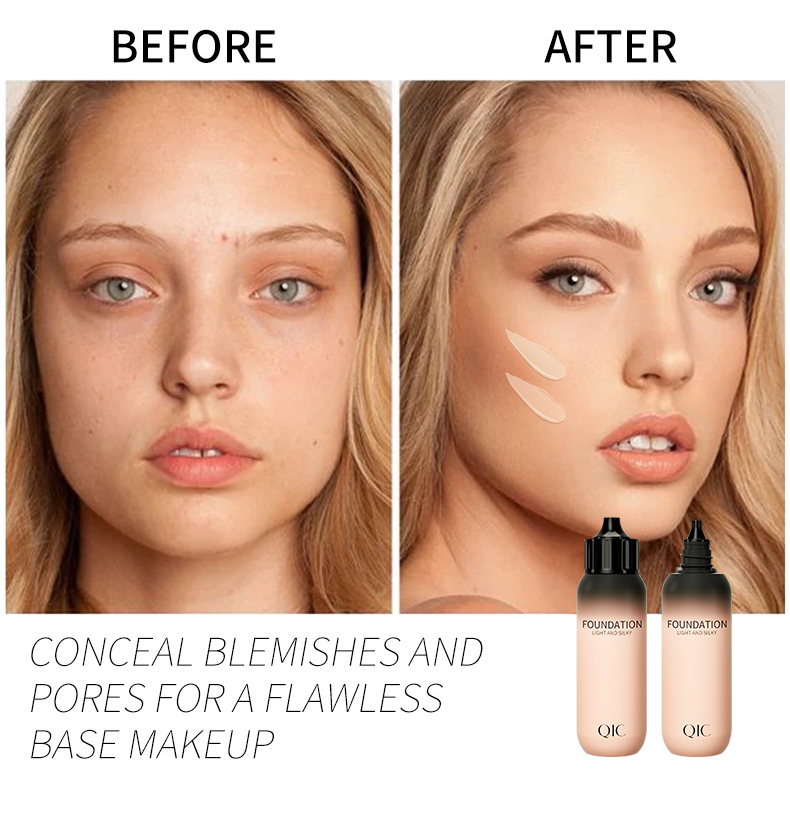 ELECOOL Professional Face Foundation Cream Full Concealer Makeup Makeup