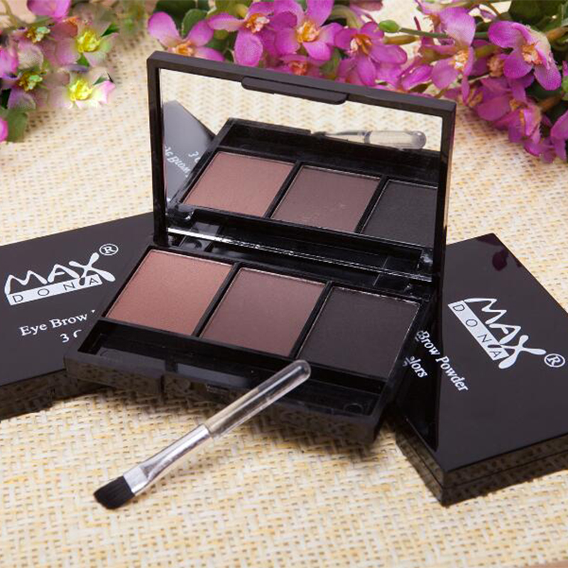 new hot  3 color eyebrow powder wholesale 3 groups of colors can be durable and easy to apply color makeup