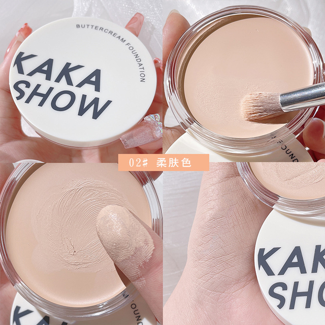 Concealer Foundation Cream Waterproof Long Lasting Deep Complexion Dark Circles Acne Marks Cover Spots Moisturize Face Makeup