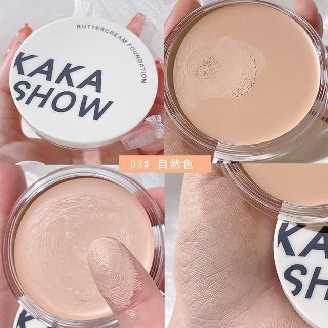 Concealer Foundation Cream Waterproof Long Lasting Deep Complexion Dark Circles Acne Marks Cover Spots Moisturize Face Makeup