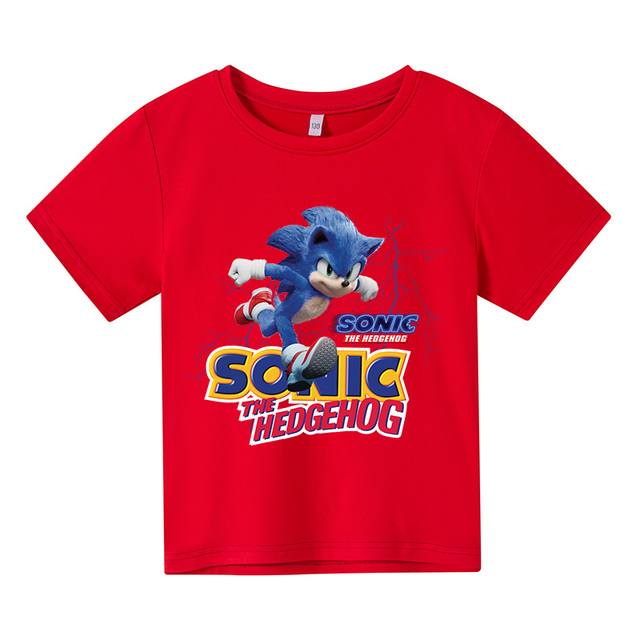 Boys Tshirts Kids Cotton Clothes Children Anime Super Sonic T-Shirts for Baby Toddlers T Shirts Cotton Short sleeve  T-shirts & Polos