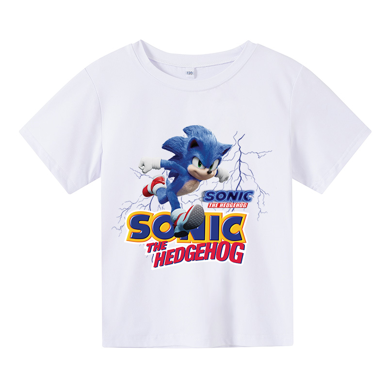 Boys Tshirts Kids Cotton Clothes Children Anime Super Sonic T-Shirts for Baby Toddlers T Shirts Cotton Short sleeve  T-shirts & Polos