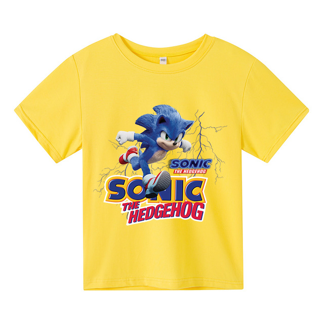 Boys Tshirts Kids Cotton Clothes Children Anime Super Sonic T-Shirts for Baby Toddlers T Shirts Cotton Short sleeve  T-shirts & Polos