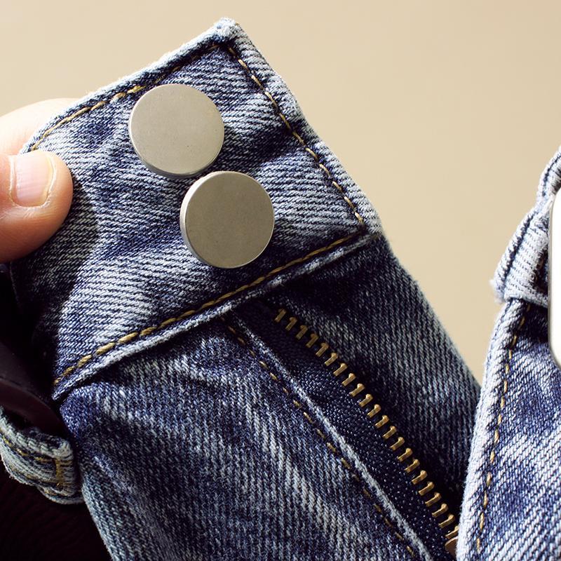 Spring Summer New Korea Fashion Women High Waist Loose Ripped Jeans Vintage Blue Casual Cotton Trousers & Leggings