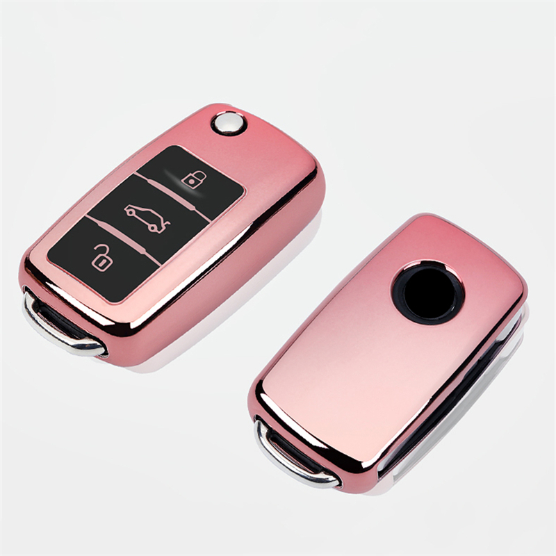 Wear resistant New Soft TPU Full Cover Car Key Case For Volkswagen For VW Tools & Equipment