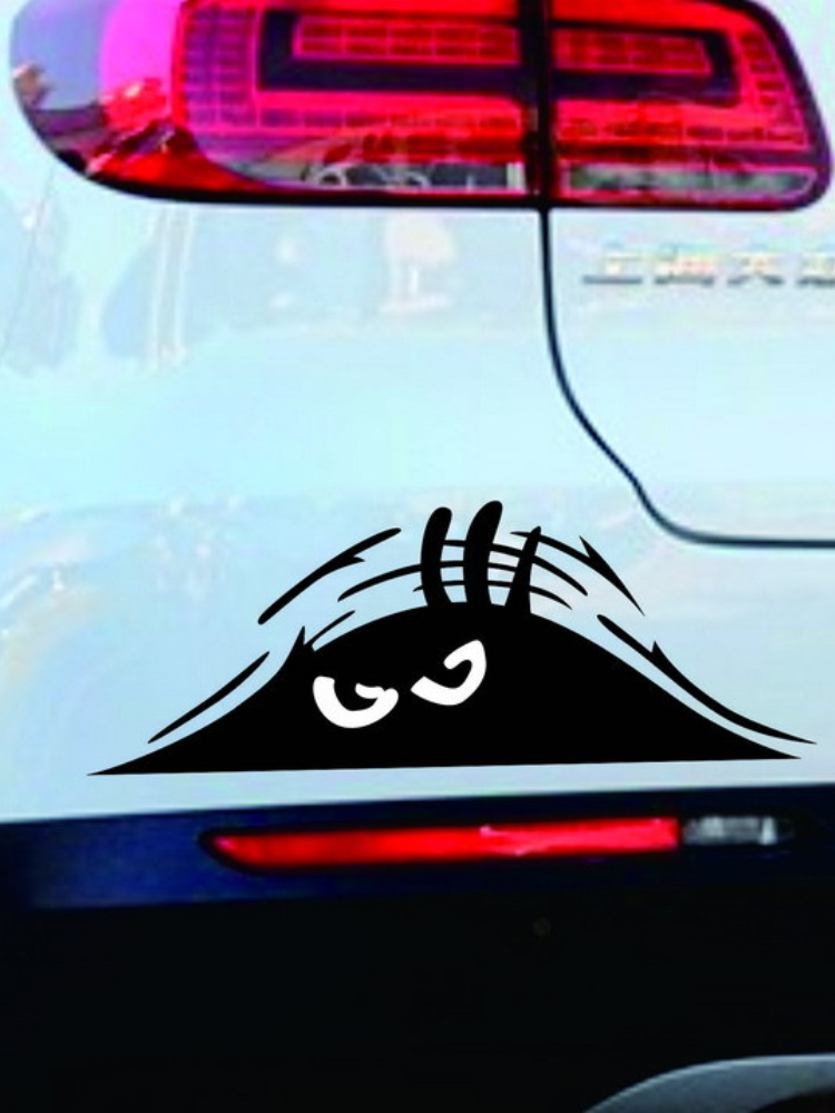 Best Price For Reflective Waterproof Fashion Funny Peeking Monster Car