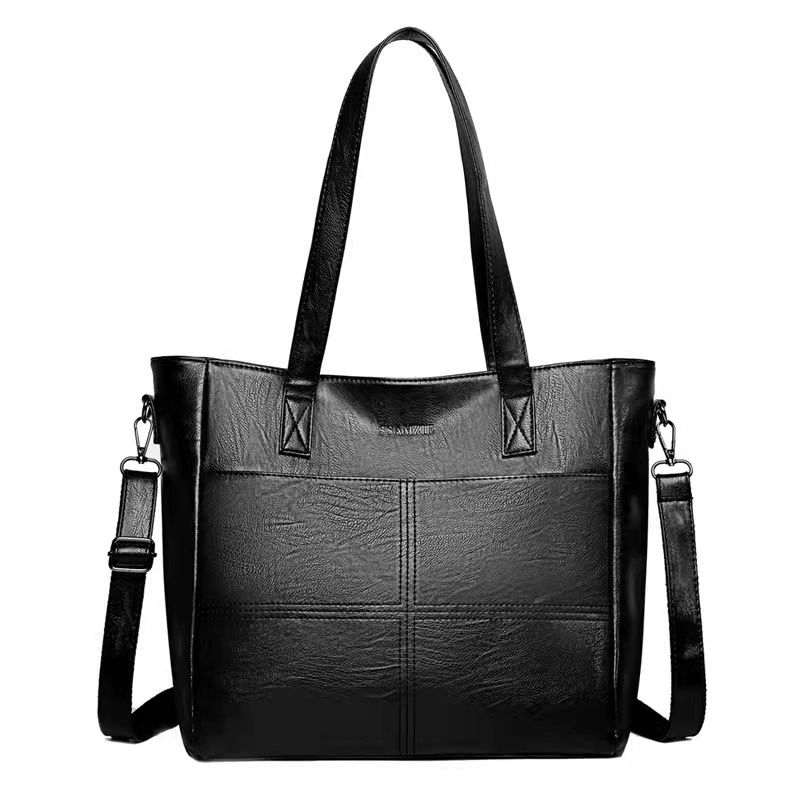 Ladies' Shoulder Pu Generous Bag Casual Fashion Shoulder  Handbags for Women Shopping Bags New Tote bag Large capacity simple casual shoulder messenger bag Versatile commuting portable bag