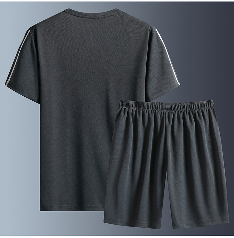 Men Fashion Shorts Sets Tracksuit Mens Summer Suit Fitness Sportswears+Beach Sweatshirts, Cardigans & Hoodies