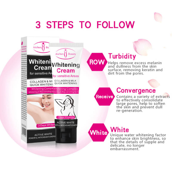 3Days Armpit Whitening Cream Skin Lightening Bleaching Cream For Underarm Dark Skin Legs Knees  Skin Care