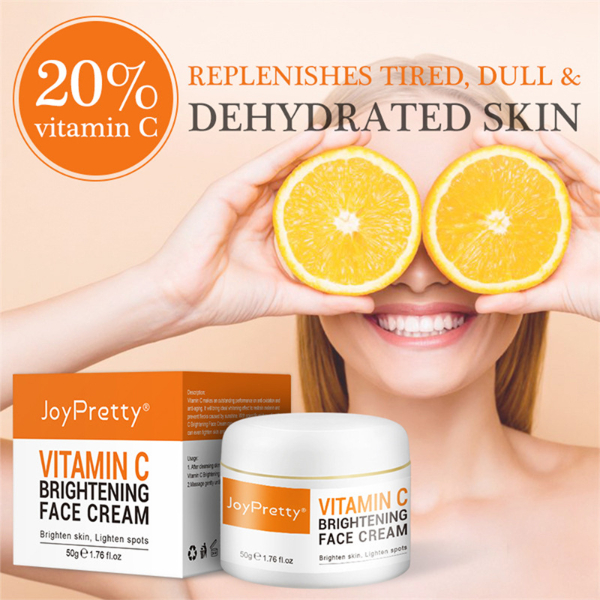 Vitamin C Face Cream and Seurm Essence Hyaluronic Acid Whitening Moisturizing Brighting Skin Nourishing Serum Cream Skin Care