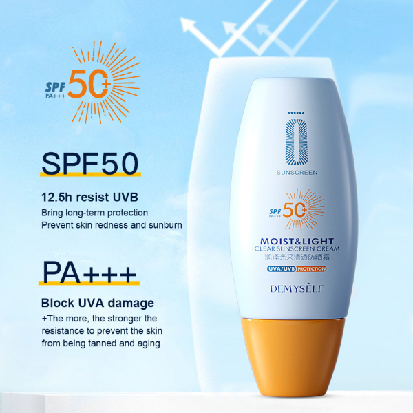 1Pcs Sunscreen SPF50+ Whitening Translucent Oil Control Sunscreen Gel Protective Cream Moisturizing Face Body Skin Care