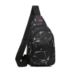Cross-Body Sling Bags Chest Bag Men's New Fashion Cross-body Bag Lightweight Outdoor Sports Leisure Shoulder Bag Chest Bag Men's New Fashion Cross-body Bag Lightweight Outdoor Spor Black