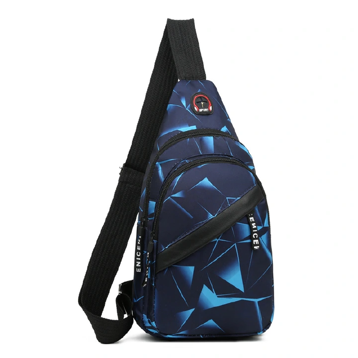 Cross-Body Sling Bags Wear-Resistant Oxford Fabric Double Zipper Workmanship Fine Lightweight Outdoor Leisure Travel Sports Men's Single Shoulder Crossbody Bag