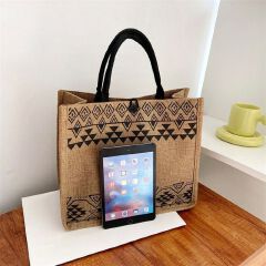 Tote Bags  Popular Linen Simple Arts And Leisure Students Class Handbag Out Of Office Female Bag    handbags
