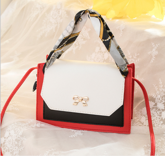 Elegant Women Handbags  Leather Shoulder Bag Ladies Cross body silk scarves Bags Christmas gift