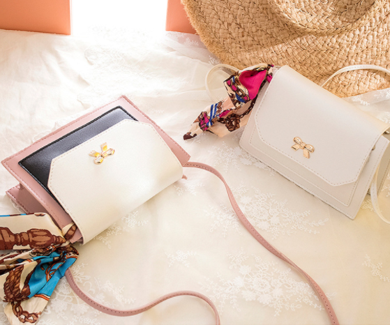 Elegant Women Handbags  Leather Shoulder Bag Ladies Cross body silk scarves Bags Christmas gift