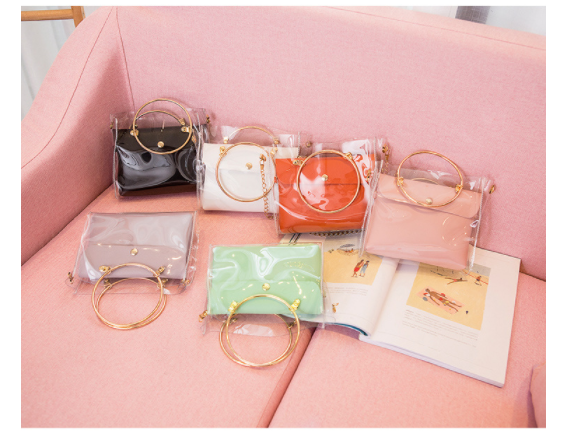 Elegant Women Handbags  Leather and PVC Shoulder Bag Ladies Cross body double Bags Christmas gift