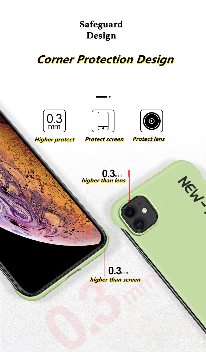 2020 New iphone 12/12pro/12promax/11/11pro/11promax/X/Xs/XR/Xs Max/7p/8p/7/8/6 color ultrathin case