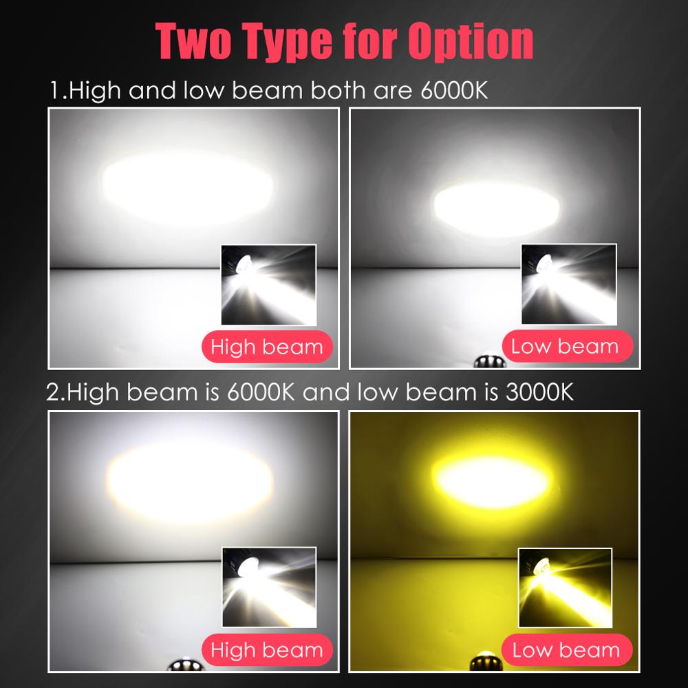 10000Lm H4 LED Moto H6 BA20D LED Motorcycle Headlight Bulbs CSP Lens White Yellow Lights &amp; Lighting