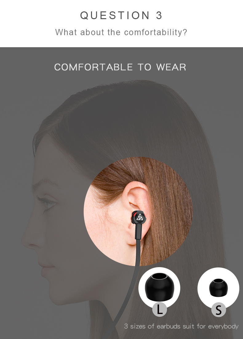 BAMBOO Earphone Super Bass Earphones with Microphone Stereo Earbuds for Mobile Phone