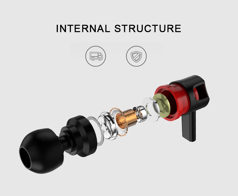 BAMBOO Earphone Super Bass Earphones with Microphone Stereo Earbuds for Mobile Phone