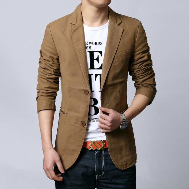 Spring Autumn New Men Blazer Fashion Slim casual blazer for Men Brand Mens Suits &amp; Blazers