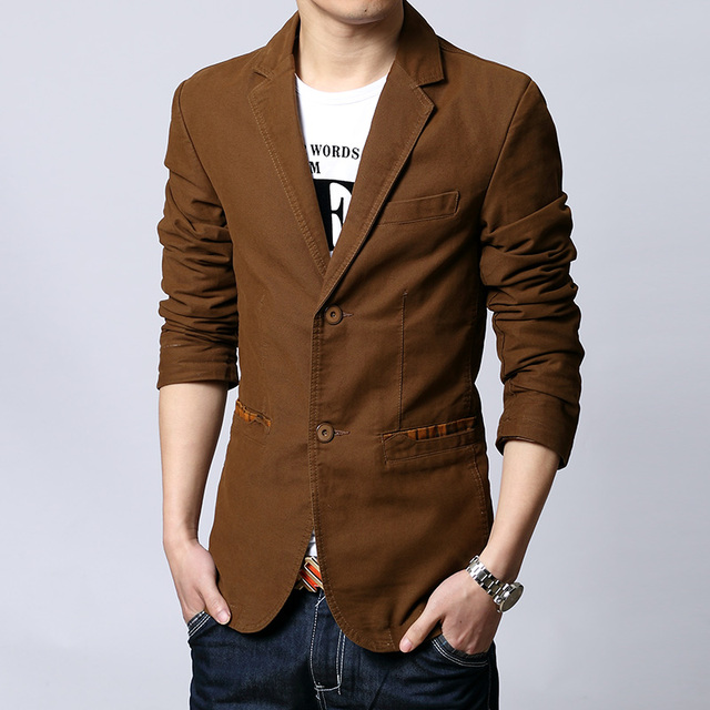 Spring Autumn New Men Blazer Fashion Slim casual blazer for Men Brand Mens Suits &amp; Blazers
