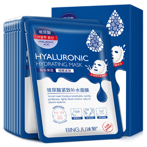 Hyaluronic Acid Tight Rehydration Mask Pores Moisturizing Silk Mask Paste Skin Care