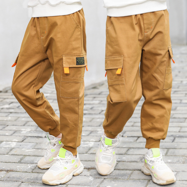 New children's clothing boys autumn and winter trousers boys casual pants in the big Trousers