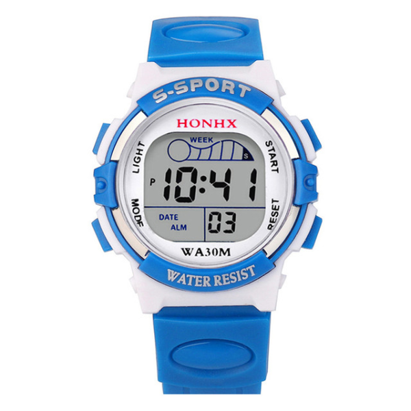 Watch Waterproof Children Boys Digital LED Sports Watch Kids Alarm Date Watch Gift New Watches