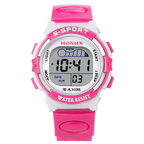 Watch Waterproof Children Boys Digital LED Sports Watch Kids Alarm Date Watch Gift New Watches