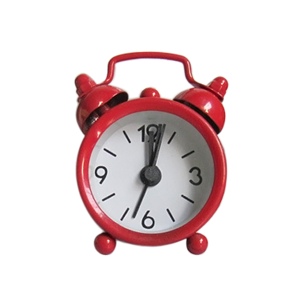 Alarm Clock Snooze Silent Sweeping Wake Up Table Clock Creative Cute Mini Metal Small Clocks