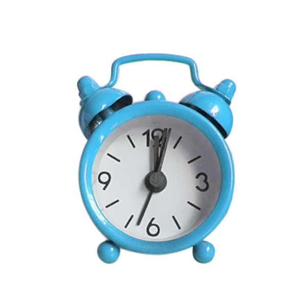 Alarm Clock Snooze Silent Sweeping Wake Up Table Clock Creative Cute Mini Metal Small Clocks