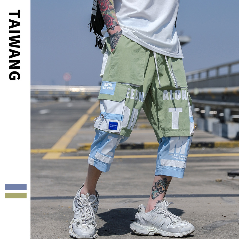 Summer Men's Cargo Pants 2021 Loose Hip Hop Trousers Male Side Pockets Casual Trousers