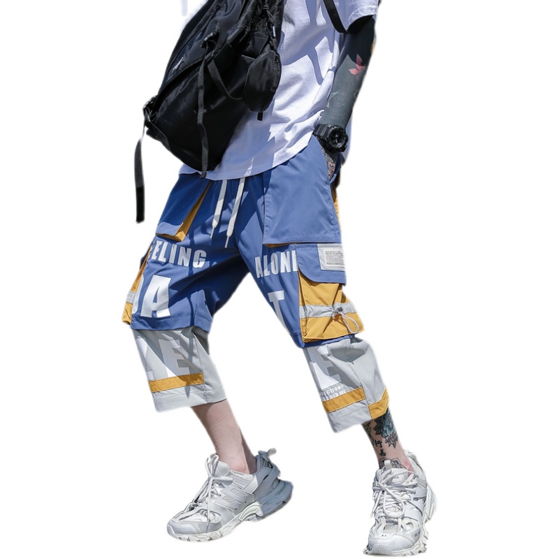 Summer Men's Cargo Pants 2021 Loose Hip Hop Trousers Male Side Pockets Casual Trousers