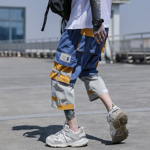 Summer Men's Cargo Pants 2021 Loose Hip Hop Trousers Male Side Pockets Casual Trousers